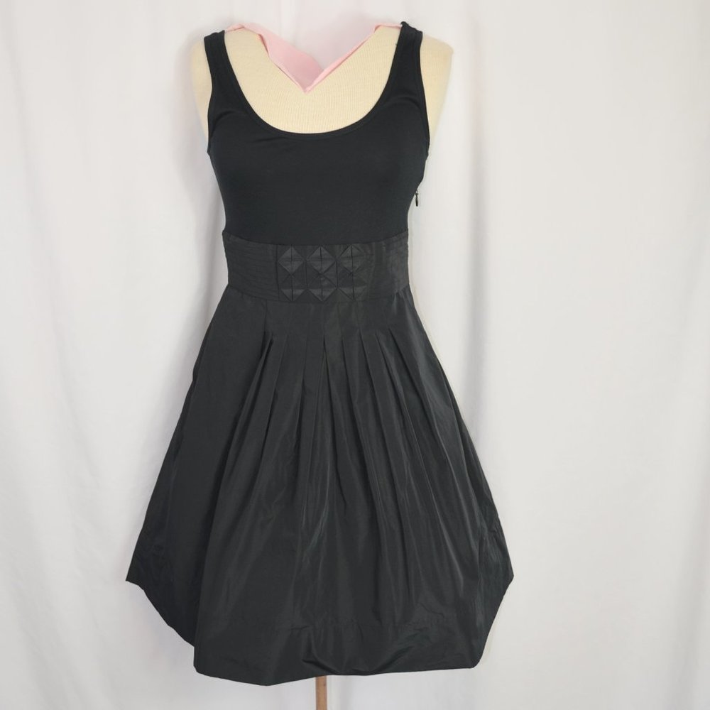 BCBGMaxAzria Dress Black Cocktail Bubble Skirt